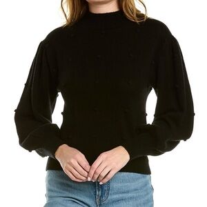 Scott & Scott London Edit Black Wool/Cashmere Turtleneck